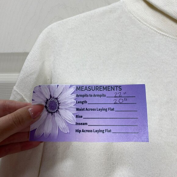 Zara White Turtleneck Sweater Top‎ Loose Fit Long Sleeves Minimalist Medium - Picture 16 of 16